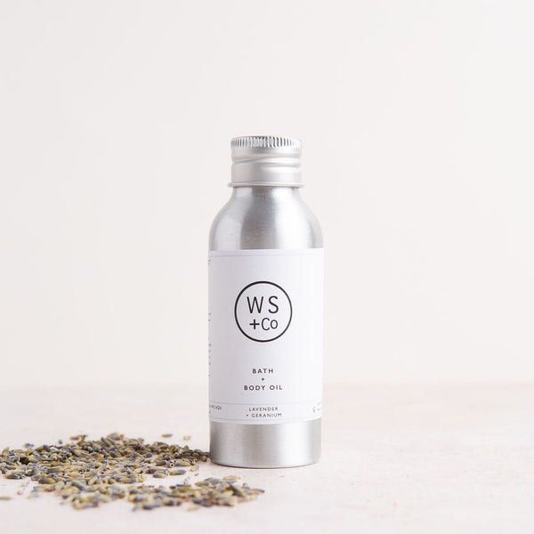 Bath + Body Oil - Lavender + Geranium by Wild Sage + Co