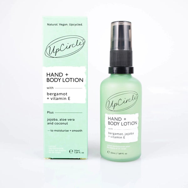 Hand + Body Lotion With Bergamot + Vitamin E - Travel Size by UpCircle