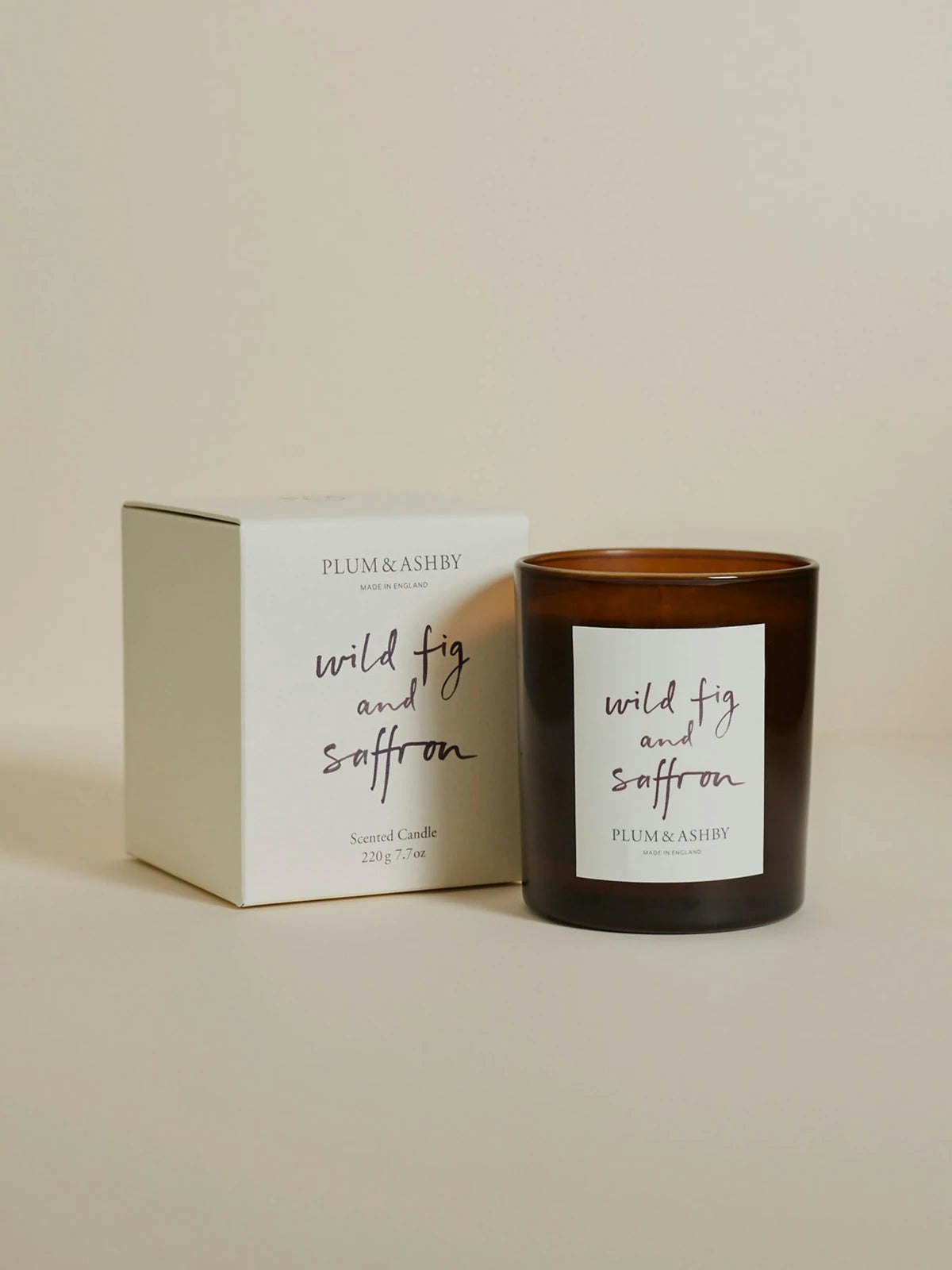 Wild Fig and Saffron Candle by Plum & Ashby