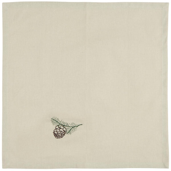 Set Of 4 Pine Cone Cotton Napkins by Ib Laursen