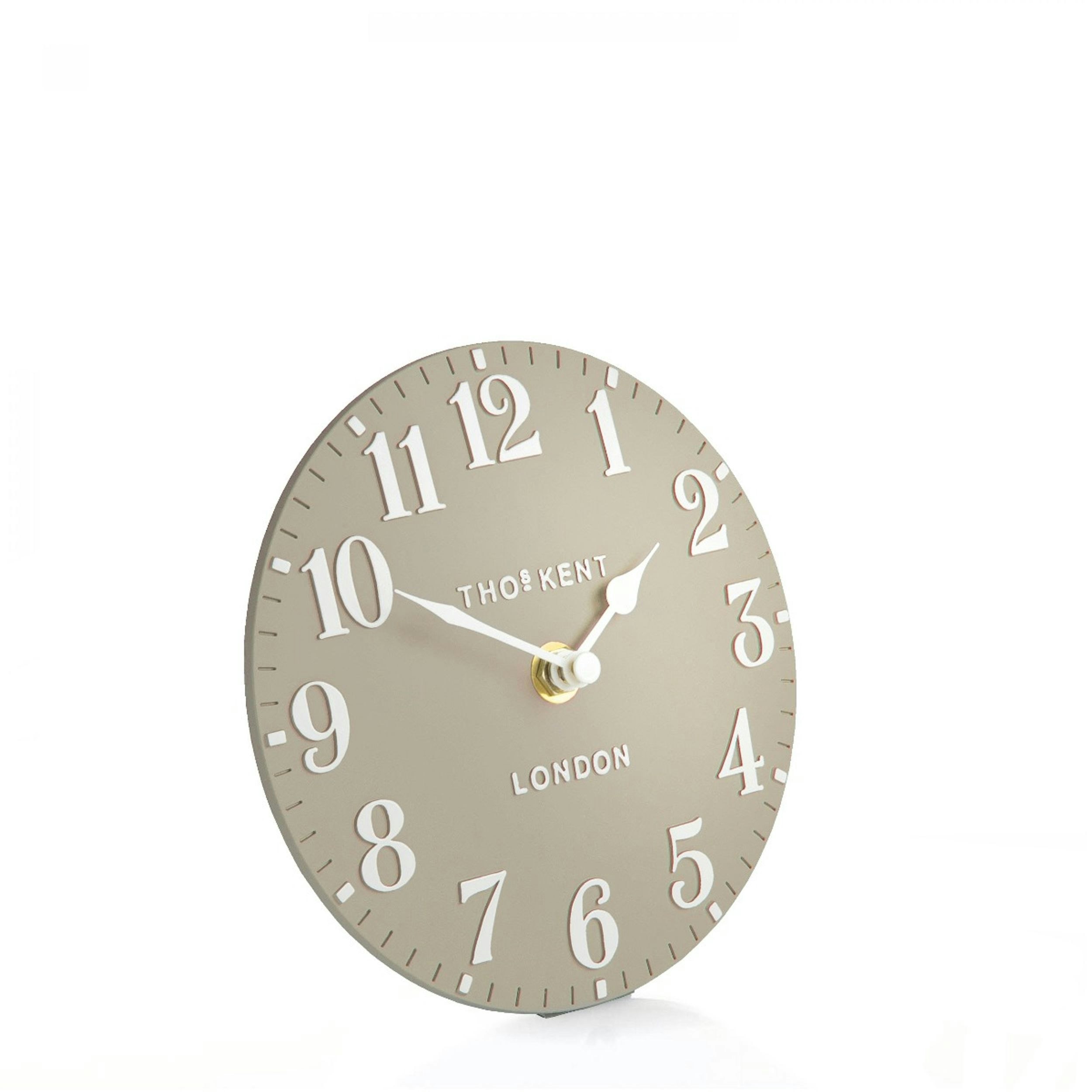 15cm Sand Arabic Mantel Clock by Thomas Kent