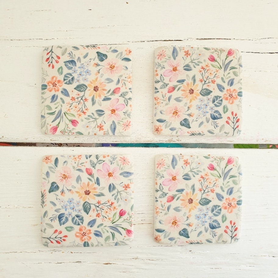 Floral Coasters by