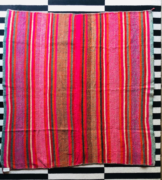 Peruvian Frazada Rug No.8 155x153cm by dickiebirdhomestore