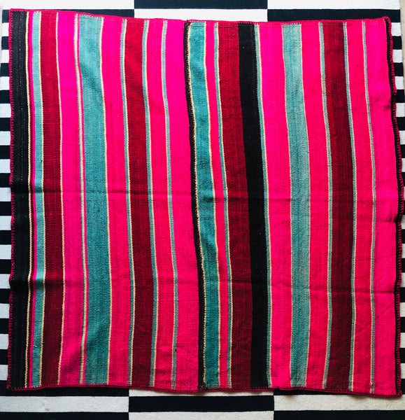 Peruvian Frazada Rug No.7 158x157cm by dickiebirdhomestore