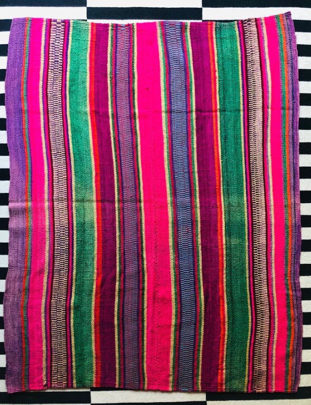 Peruvian Frazada Rug No.20 181x144cm by dickiebirdhomestore