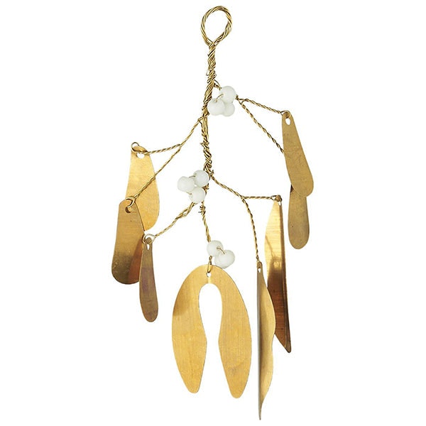 Metal Mistletoe For Hanging With Beads by TUSKcollection
