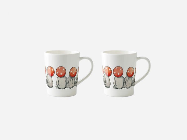 Mulled Wine Mugs Set Of 2 - Elsa Beskow - Children Of The Forest (tomtebo Barnen) by Design House Stockholm
