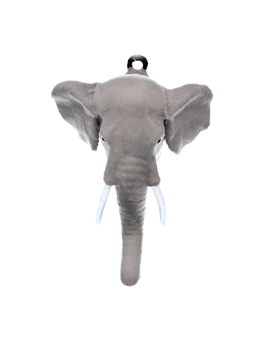 Faux Fur Circus Elephant Head Plaque by Gisela Graham