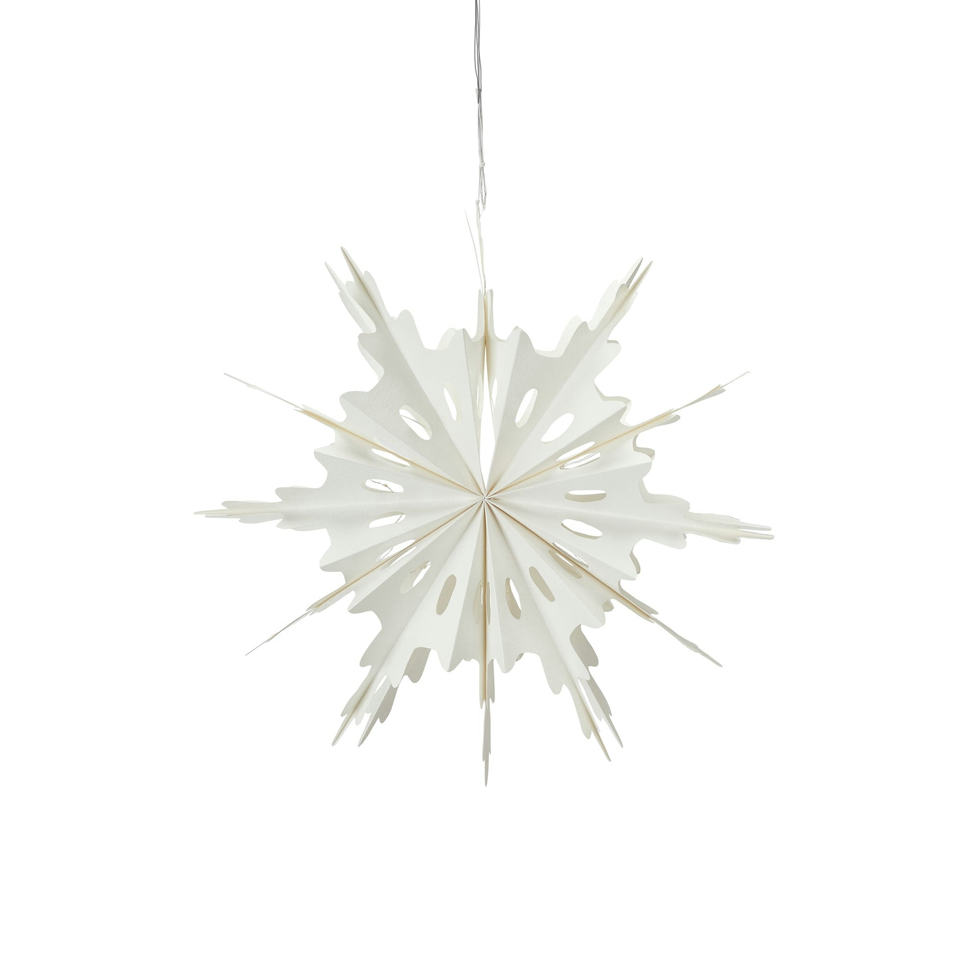White Medium Star Decoration by