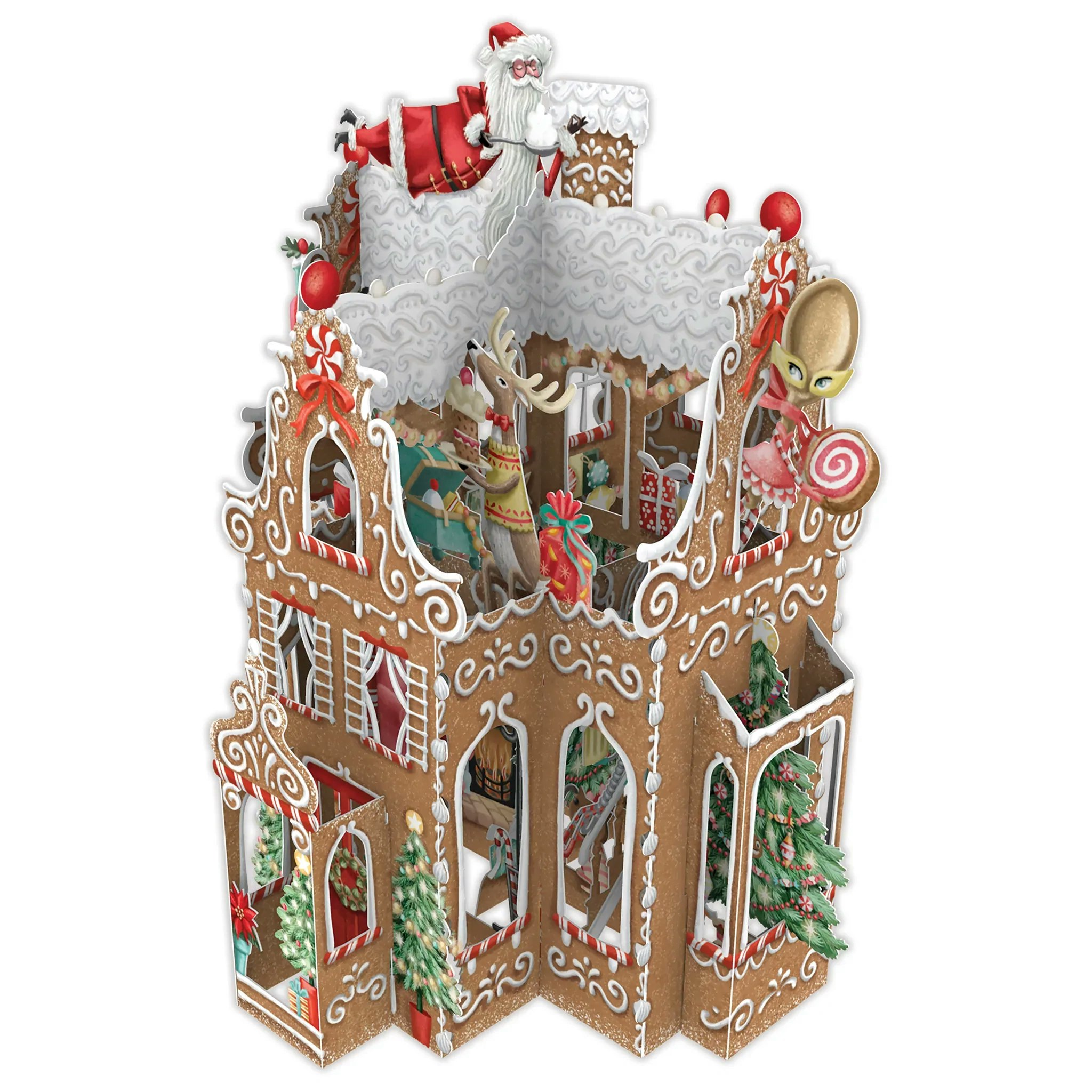 Gingerbread House 3D Card by Me & McQ