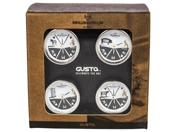 Set Of 4 Bbq Meat Thermometer by Distinctly Living