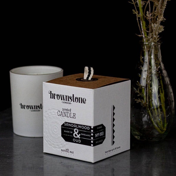 Sandalwood And Oud Candle by Distinctly Living