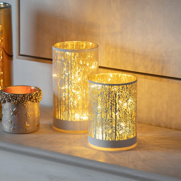 Winter Woodland Led Votive by Distinctly Living