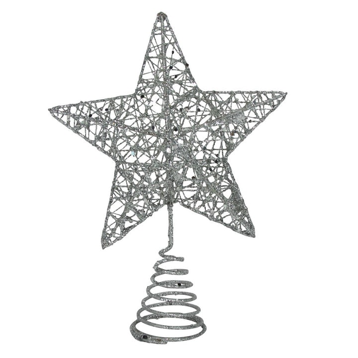 Silver Wire Mesh Tree Top Star Ornament by Gisela Graham