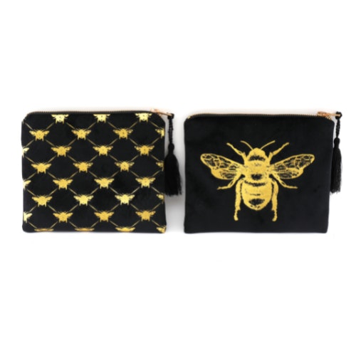 Golden Bee Make Up Bag : Bee or Multi Bee by Temerity Jones