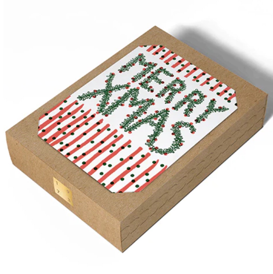 Egg Press Merry Xmas Christmas Card by 1973