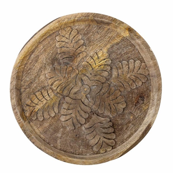 Noree Mango Wood Carved Tray by TUSKcollection