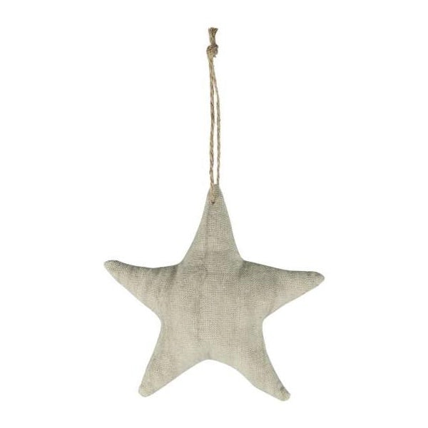 Fabric Star Decoration Natural by TUSKcollection