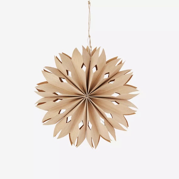Paper Star Decoration with Lights by Madam Stoltz