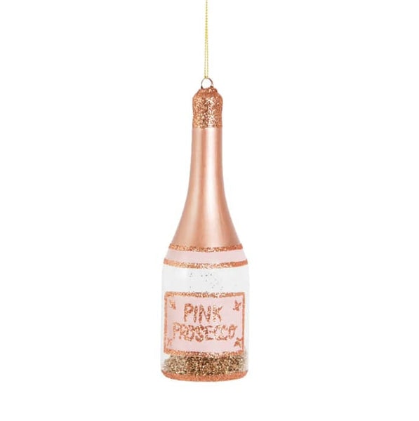Pink Prosecco Bauble by Sass & Belle