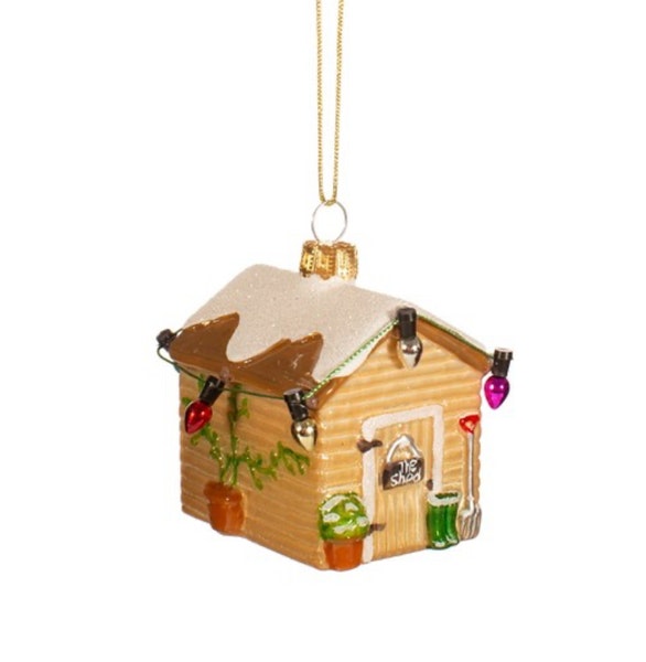 Mini Shed Shaped Bauble by Sass & Belle