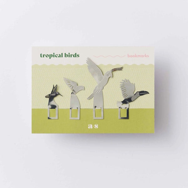 Tropical Birds Bookmarks by Another Studio