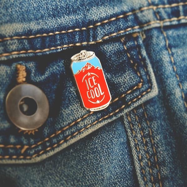 Ice Cool Craft Beer Enamel Pin by Happydashery