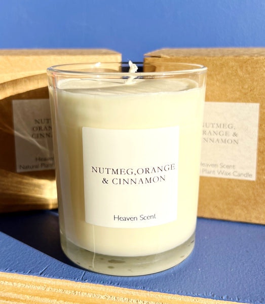 Nutmeg, Orange & Cinnamon - Large Candle by Heaven Scent