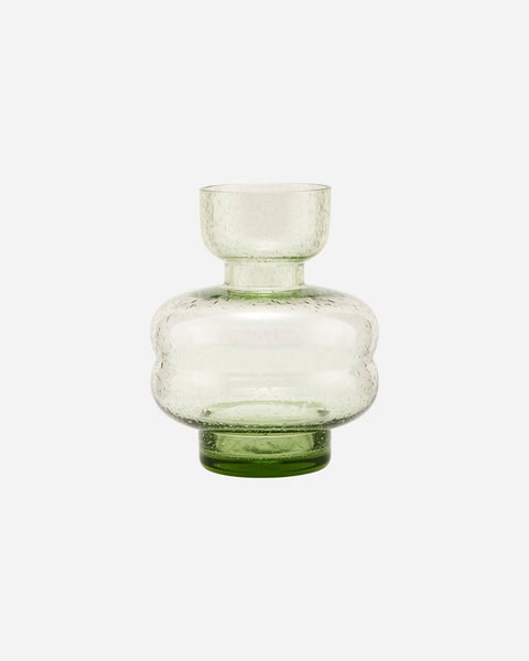 Vase, Organi, Green, Small by House Doctor