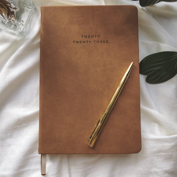 2023 Weekly Diary Planner In Sandstone | Vegan Leather by Seven Fiftytwo