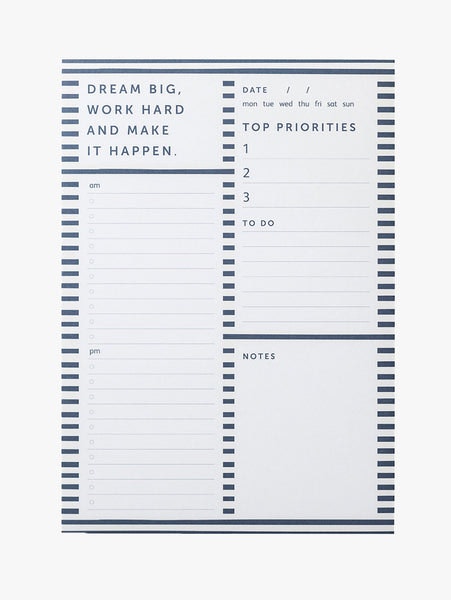 A5 Stripey List Pad by Busy B