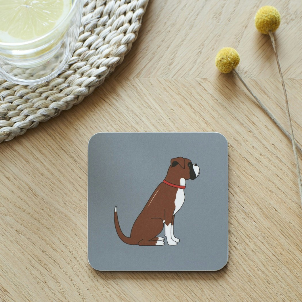 Boxer Coaster by Sweet William designs