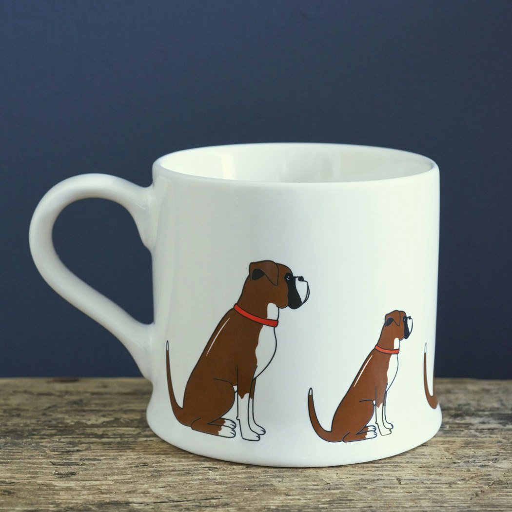 Boxer Dog Mug by Sweet William designs