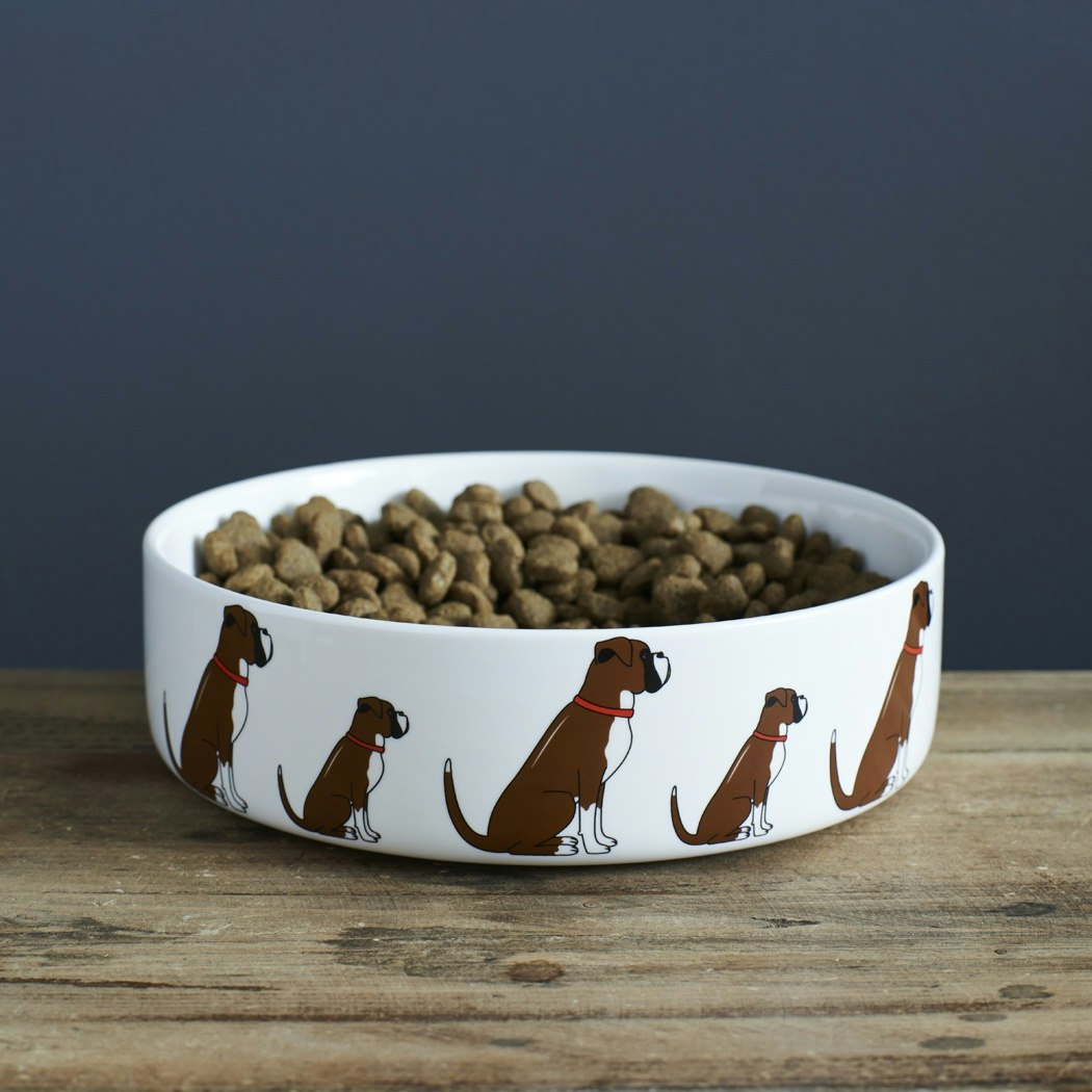 Large Boxer Dog Bowl by Sweet William designs
