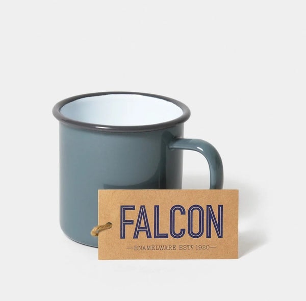 Enamel Mug In Pigeon Grey by Falcon Enamelware