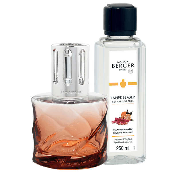 Amber-pink Spiral Lampe Berger Gift Set by Maison Berger