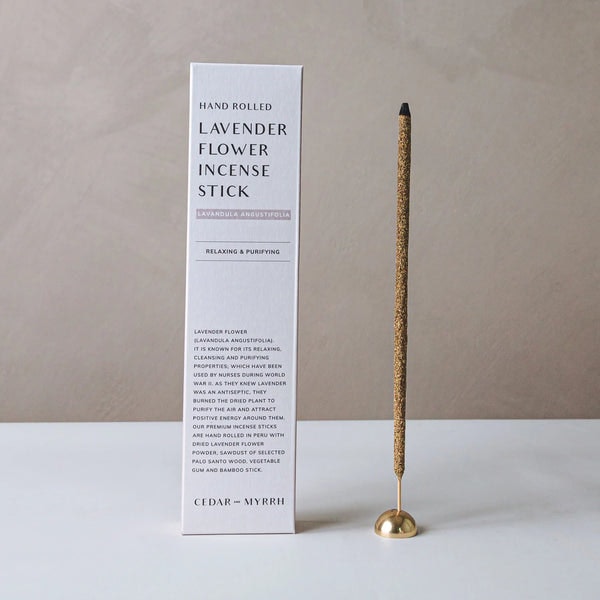 Hand Rolled Lavender Incense Sticks by Cedar & Myrrh