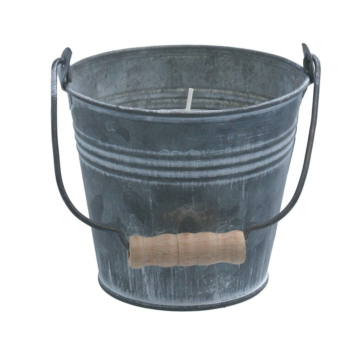 Citronella Candle Pot in a Tin Bucket by Gisela Graham