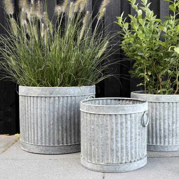 Ribbed Planter Medium by Chic Antique