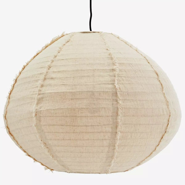 Cotton Ceiling Lamp with Fringes by Madam Stoltz