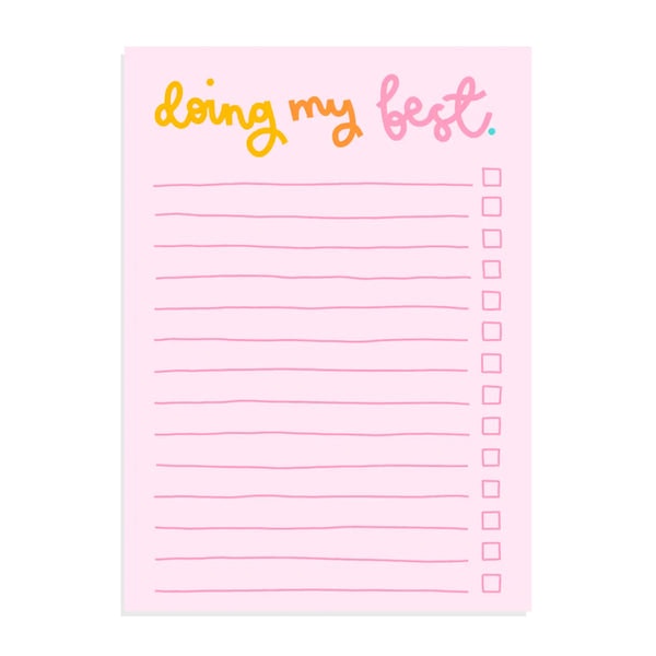 Doing My Best A6 Notepad by Oh, Laura