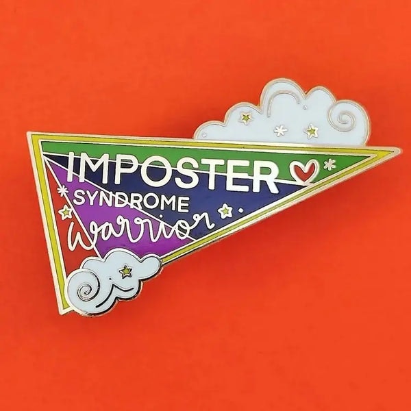 Imposter Warrior Flag Pin by The Paper Lobster