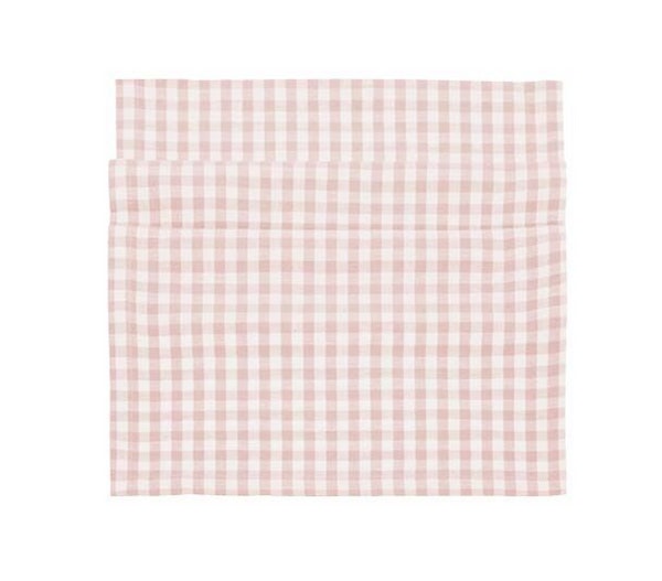 Pale Pink Gingham Table Runner by Walton & Co