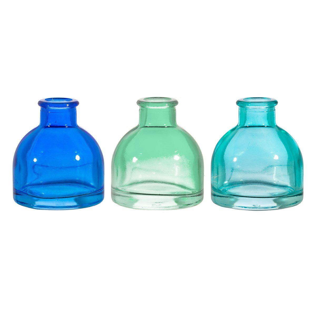 Set of 3 Mini Cool Toned Bud Vases by Sass & Belle