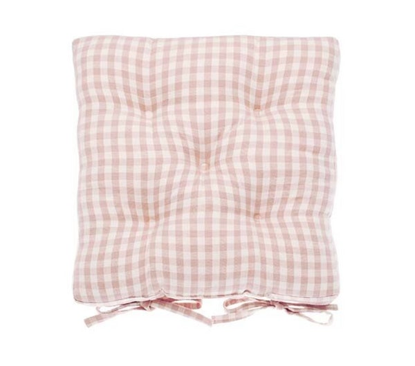Gingham Seat Pad by Walton & Co
