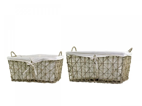 Set of 2 Linen Basket by CollardManson