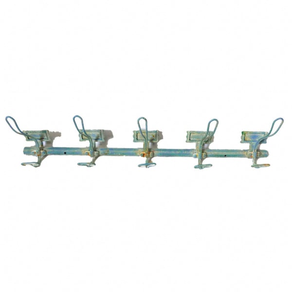 Blue Hook Rail With 5 Hooks by Heaven Sends