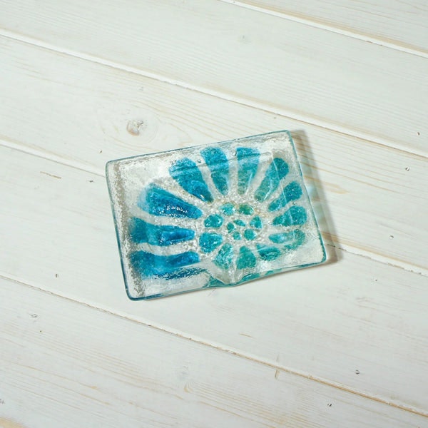 Handmade Ammonite - Soap Dish - Turquoise And Blue by Distinctly Living