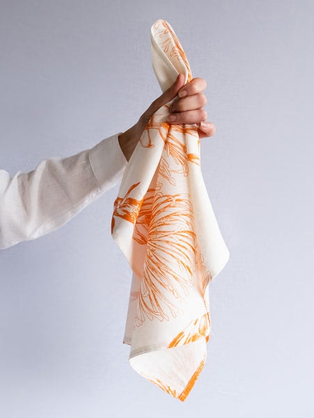 Pincushion Tangerine Tea Towel by Musango