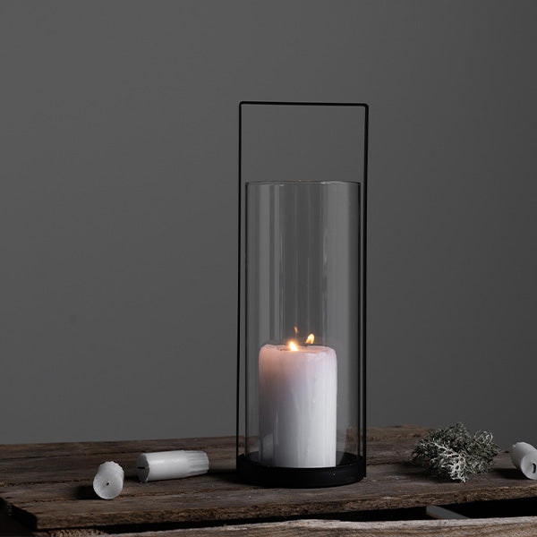 Black Lantern Wtth Glass Inner by TUSKcollection